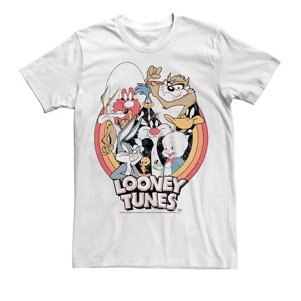 Looney Tunes Retro Group Shot Logo Graphic-Tee